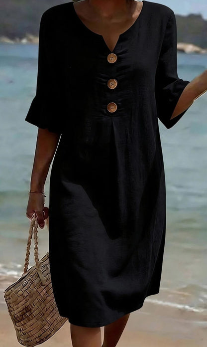 LUNA - Abito Casual Chic in Lino e Cotone  Comfort e Stile